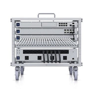 Ubiquiti 6U-sized Device Rack with a 24-port Blank Patch Panel That Can Be Assembled Without Tools