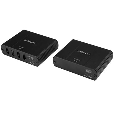 Startech.com 4 Port USB 2.0 Extnder Hub Over Cat5e/cat6 Ethernet Cable (rj45)  330ft/100m Industrial Metal USB Extnder Adapter Kit W/ Esd Protection