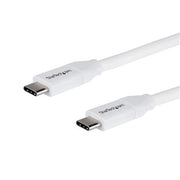StarTech.com USB-C to USB-C Cable W/ 5A PD - M/M - White - 2 M (6 Ft.) - USB 2.0 - USB-IF Certified