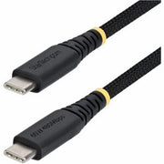 StarTech.com - 1ft USB-C 60W PD Charging Cable, Rugged Braided, 3A, USB C Laptop Charger Cord