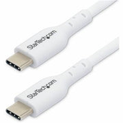 StarTech.com - StarTech 2m White USB-C Cable, 60W PD, USB 2.0, TPE Jacket, M/M