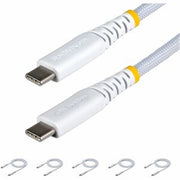 StarTech.com - 5-Pack 3ft USB-C Cable, 60W PD, Braided Nylon/TPE, Rugged USB C Cord