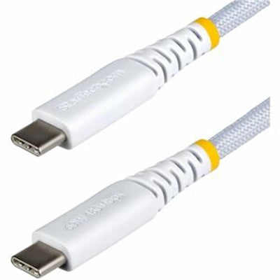 StarTech.com - 6in USB-C Charging Cable, 60W PD, Braided Nylon/TPE, Rugged USB C Cord
