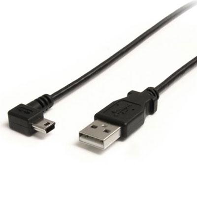 StarTech.com - USB2HABM6RA 6 Ft Mini USB Cable - a to Right Angle Mini B