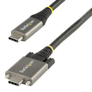 Startech.com 3ft 1m Side Screw Locking USB C Cable 10gbps  USB 3.1/3.2 Gen 2 Type-c Cable  100w (5a) Delivery   Dp Alt Mode  Dual Screw Lock  USB-c to