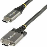 StarTech.com 20" (50cm) Side Screw Locking USB C Cable 10Gbps - USB 3.1/3.2 Gen 2 Type-C Cable - 100W (5A) Power Delivery Charging DP Alt Mode - Dual