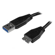 StarTech.com USB3AUB2MS USB 3.0 - 5Gbps USB-a to Micro USB Cable - 2m Slim - SuperSpeed USB 3.0 - a to Micro B - M/M [USB3AUB2MS]