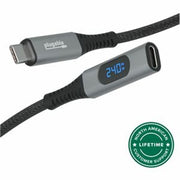 Plugable USB C Extension Cable 3.3 Ft, Digital Power Meter Tester for Monitoring USB-C Connections