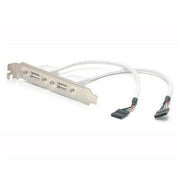 StarTech 2 Port USB a Female Low Profile Slot Plate Adapter Model USBPLATELP - Retail