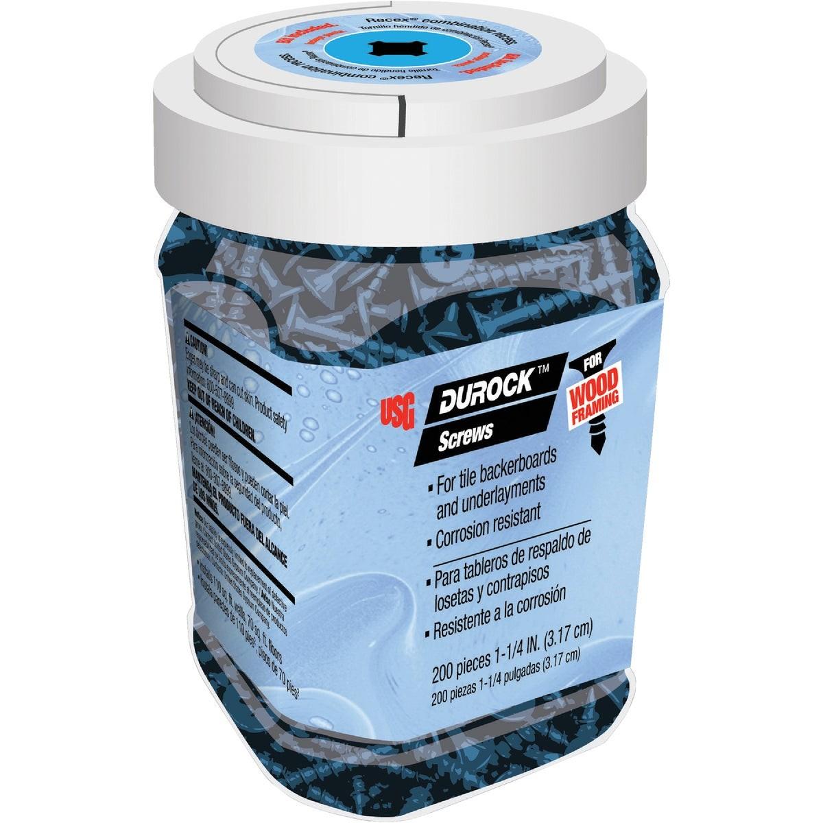 Durock #8 x 1-1/4 In. Wafer Structure Screw (200 Ct.)