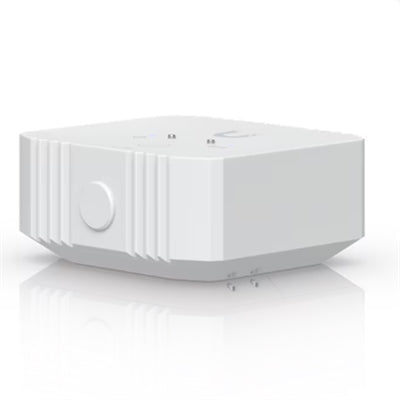 Battery-powered SuperLink sensor that detects water leaks, temperature, humidity, and ambient light.