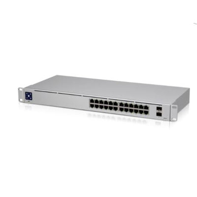 Ubiquiti - 24-Port Managed Gigabit Managed Switch USW-24 - Gray