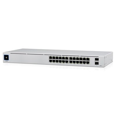 Ubiquiti - 24-Port Gigabit PoE+ Compliant Managed Switch USW-24-POE - Gray