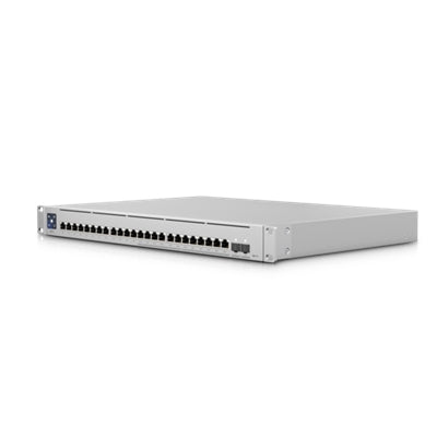 Ubiquiti - Enterprise 24-Port Gigabit & 2.5G PoE+ Compliant Managed Switch USW-Enterprise-24-Po - Gray
