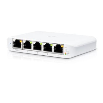 Ubiquiti Networks UniFi USW-Flex-Mini Managed 5-Port Gigabit Switch with USB-C Power Adapter