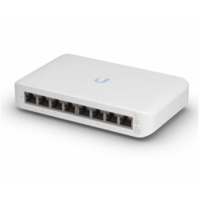 Ubiquiti - Lite 8-Port Gigabit PoE+ Compliant Managed Switch USW-Lite-8-POE - White