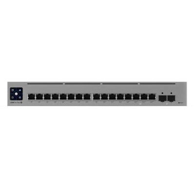 Ubiquiti - Pro Max 16 PoE 16-Port 2.5G/1G Managed Network Switch USW-PRO-MAX-16-POE - Gray