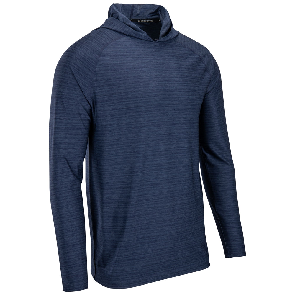 UV Hoodie - Heather Navy - Adult - XXLarge