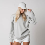 Unisex Fleece Crew (Gravity Gray Heather) - L
