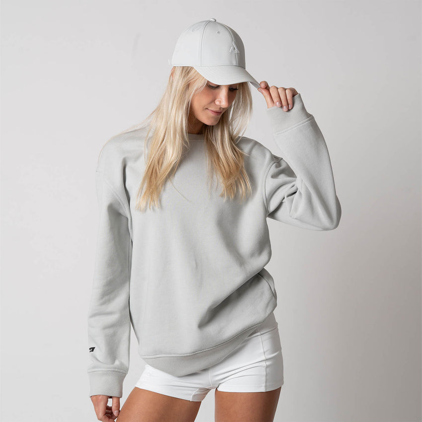 Unisex Fleece Crew (Gravity Gray Heather) - XL