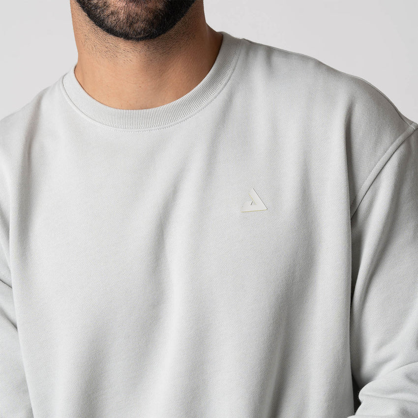 Unisex Fleece Crew (Gravity Gray Heather) - XL