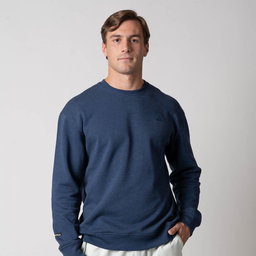 Unisex Fleece Crew (Navy Heather) - S
