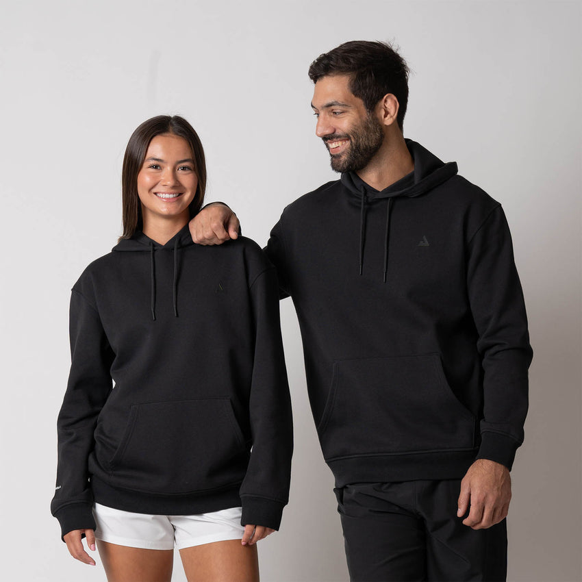 Unisex Fleece Hoodie (Black) - XXL