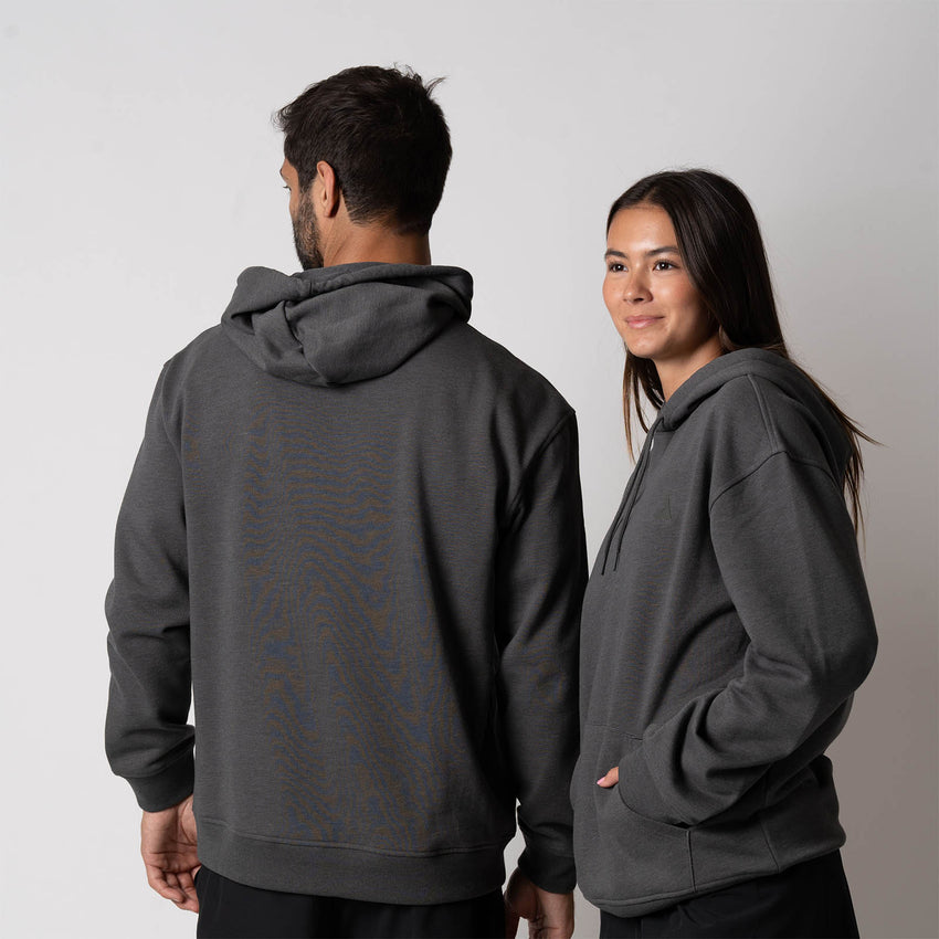 Unisex Fleece Hoodie (Charcoal Gray Heather) - XL