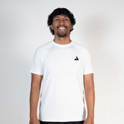 Men's Court Short Sleeve (White) - L