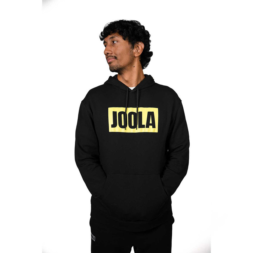Unisex Fleece Graphic Hoodie (Black/ Yellow) - M
