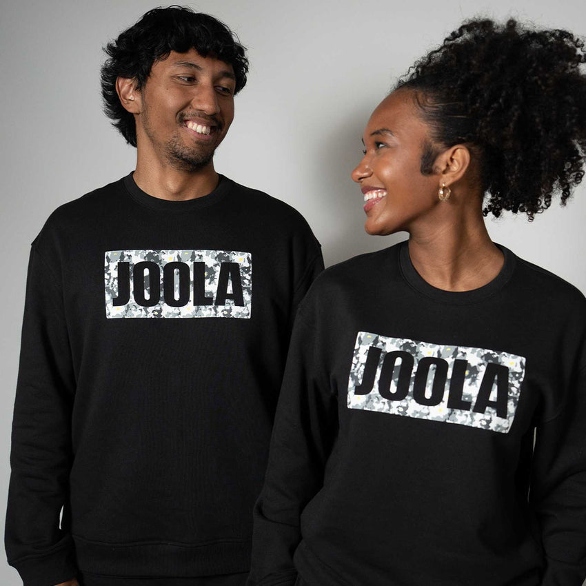Unisex Fleece Graphic Crew (Black) - L
