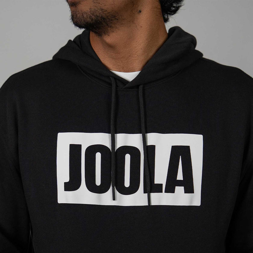 Unisex Fleece Graphic Hoodie (Black/ White) - M