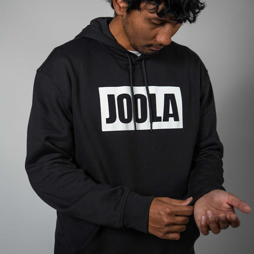 Unisex Fleece Graphic Hoodie (Black/ White) - XL