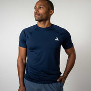 Men's Court Short Sleeve (Navy) - L