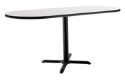 NPS® Café Table, 24" x 36" Racetrack, X Base, 30" Height, Whiteboard