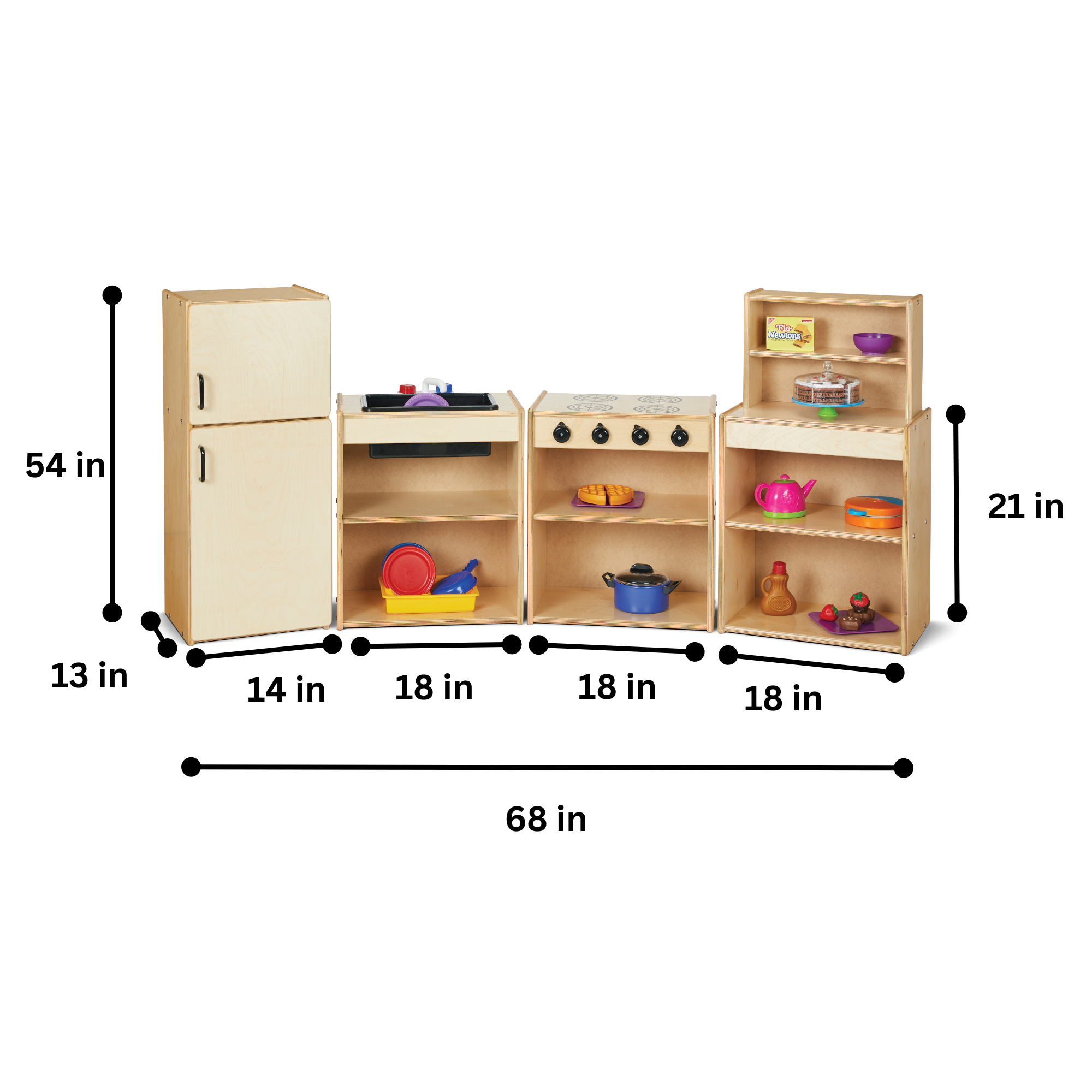 Young Time® Play Kitchen 4 Piece Set