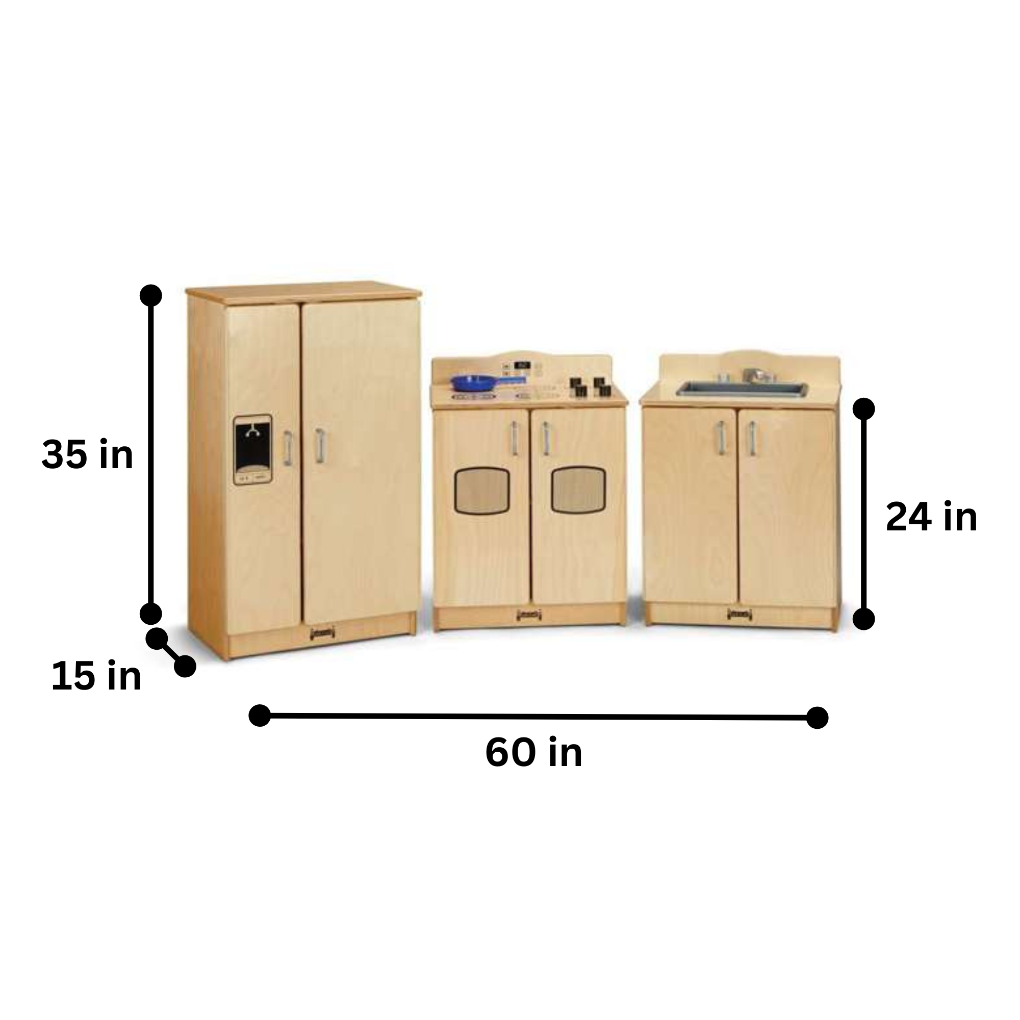 Jonti-Craft® Culinary Creations Play Kitchen 3 Piece Set