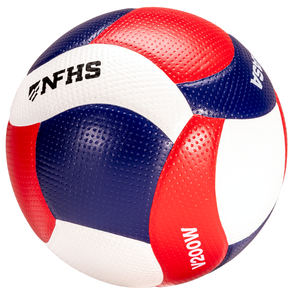 Official Game Ball of the FIVB, 18 panel,  red/white/navy, FIVB and NFHS approved