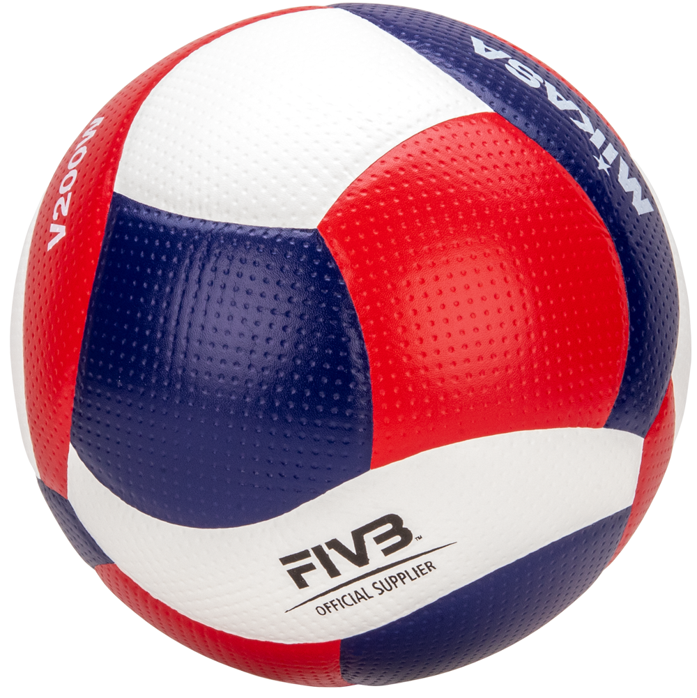 Official Game Ball of the FIVB, 18 panel,  red/white/navy, FIVB and NFHS approved