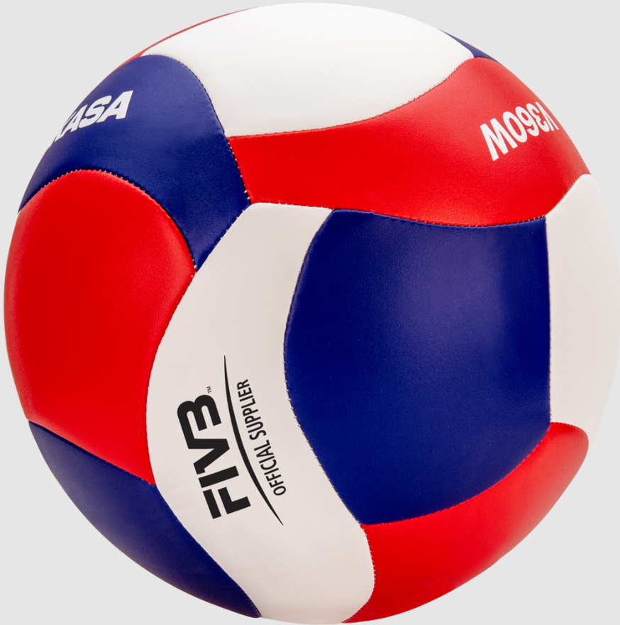 Indoor Volleyball, Varsity Series - FIVB Replica Of Game Ball, 18 Panel, Soft Stitched, Red/White/Navy