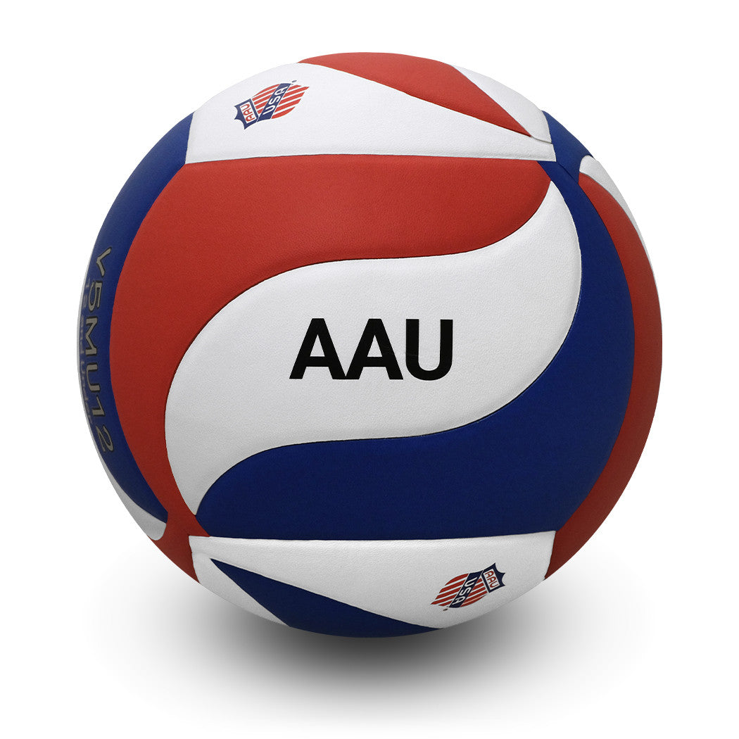 Elite Competition Volleyball VBU12 Series Red/White/Blue, V5M5000 Replica in Original Design, USAV Approved Lightweight 12 & Under Game Volleyball