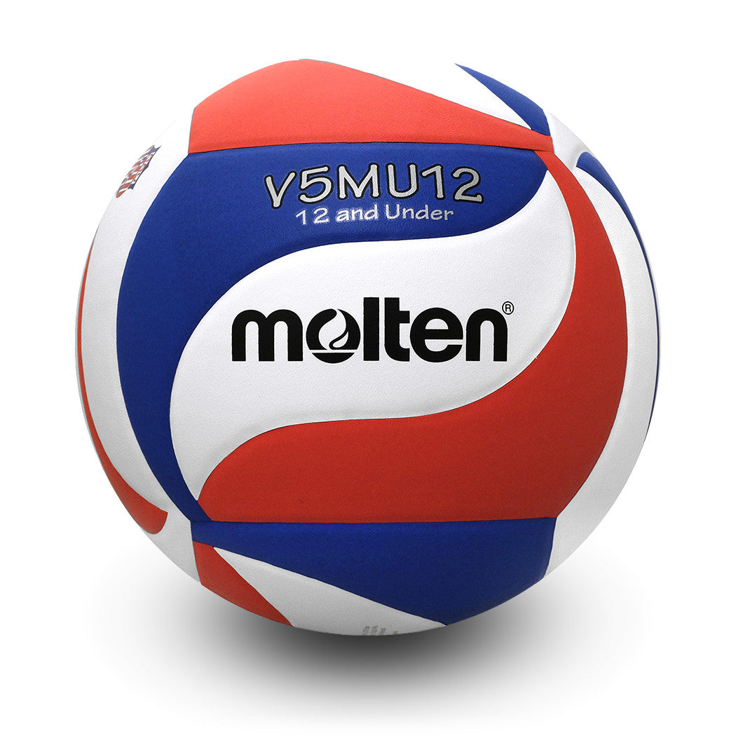 Elite Competition Volleyball VBU12 Series Red/White/Blue, V5M5000 Replica in Original Design, USAV Approved Lightweight 12 & Under Game Volleyball