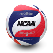 Elite Competition Volleyball Patented FLISTATEC® NCAA® Indoor Volleyball, Premium Micro-Fiber Composite Cover.  Red/White/Blue