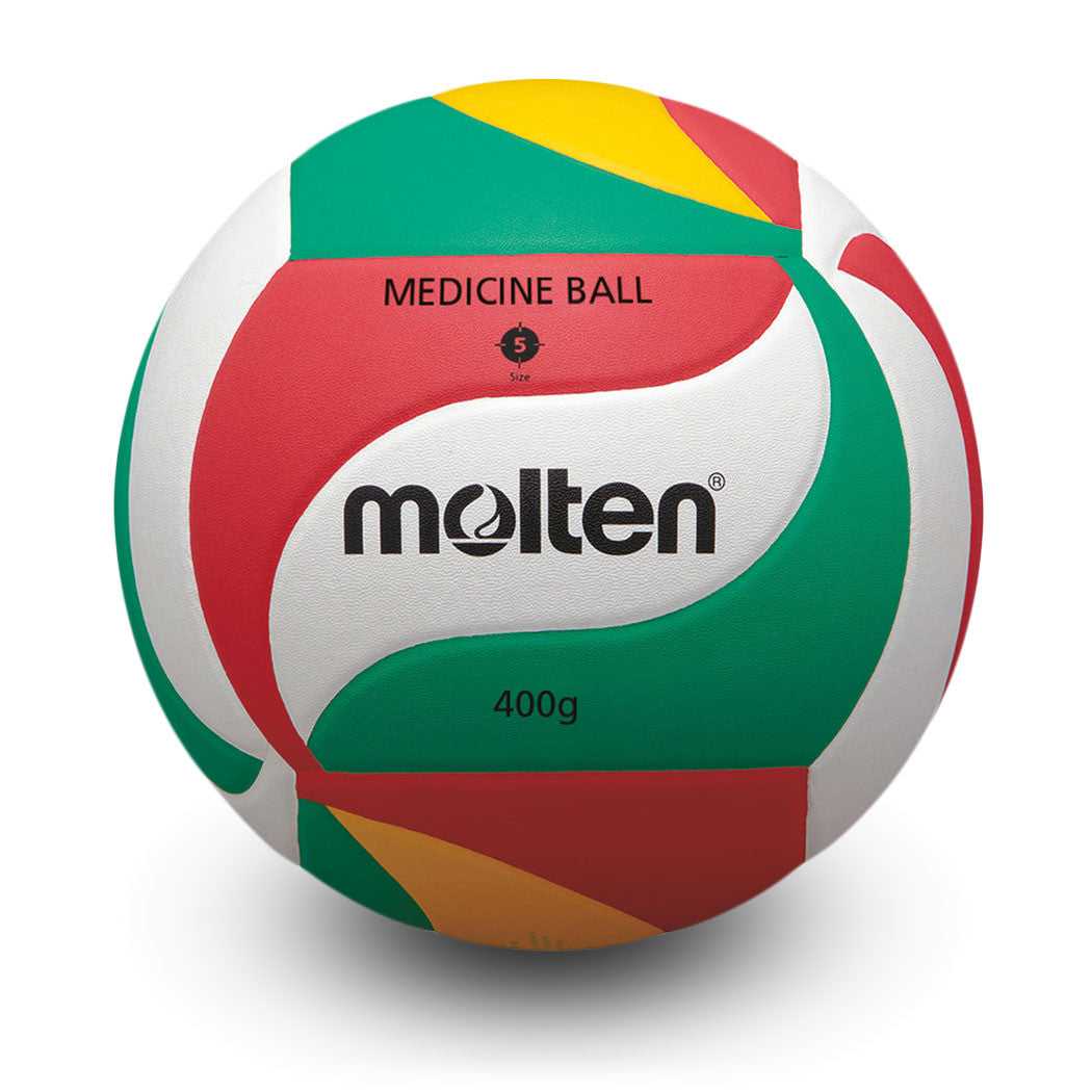 Training Volleyball Setters Heavy Trainer, Official Size (14.1 oz) Composite Leather, Red/White/Green/Yellow