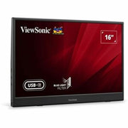 ViewSonic VA1653 16 Inch 1080p Portable Monitor, IPS Display with Eye Care for Easy Second Screen Productivity, Built-in Stand, USB-C, Mini HDMI, and Protective Case