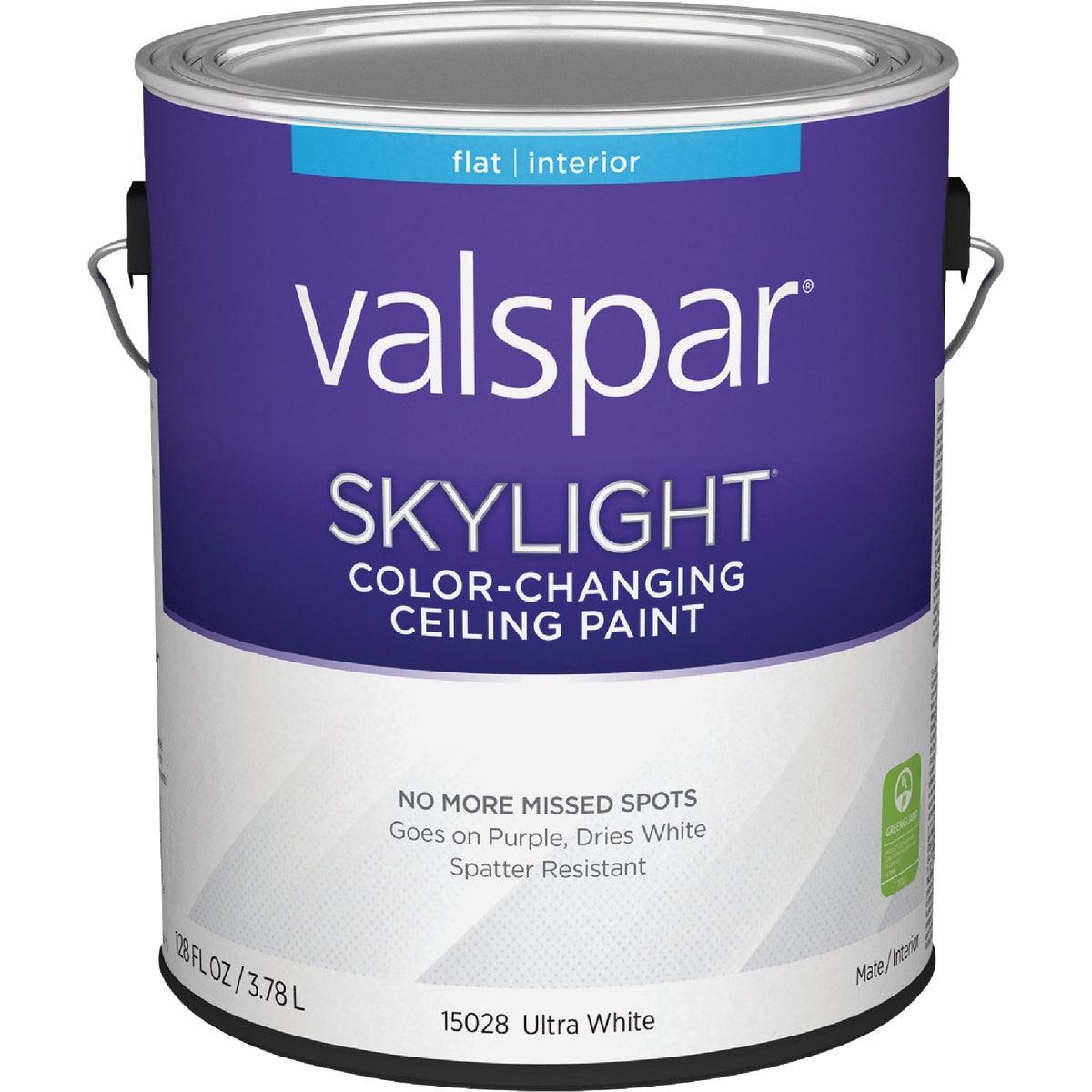 Valspar Color Changing Latex Flat Ceiling Paint, White, 1 Gal.