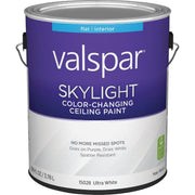 Valspar Color Changing Latex Flat Ceiling Paint, White, 1 Gal.