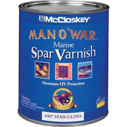 McCloskey Man O'War VOC Semi-Gloss Spar Interior & Exterior Varnish, Quart