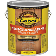 Cabot Semi-Transparent Deck & Siding Exterior Stain & Sealer, Neutral Base, 1 Gal.