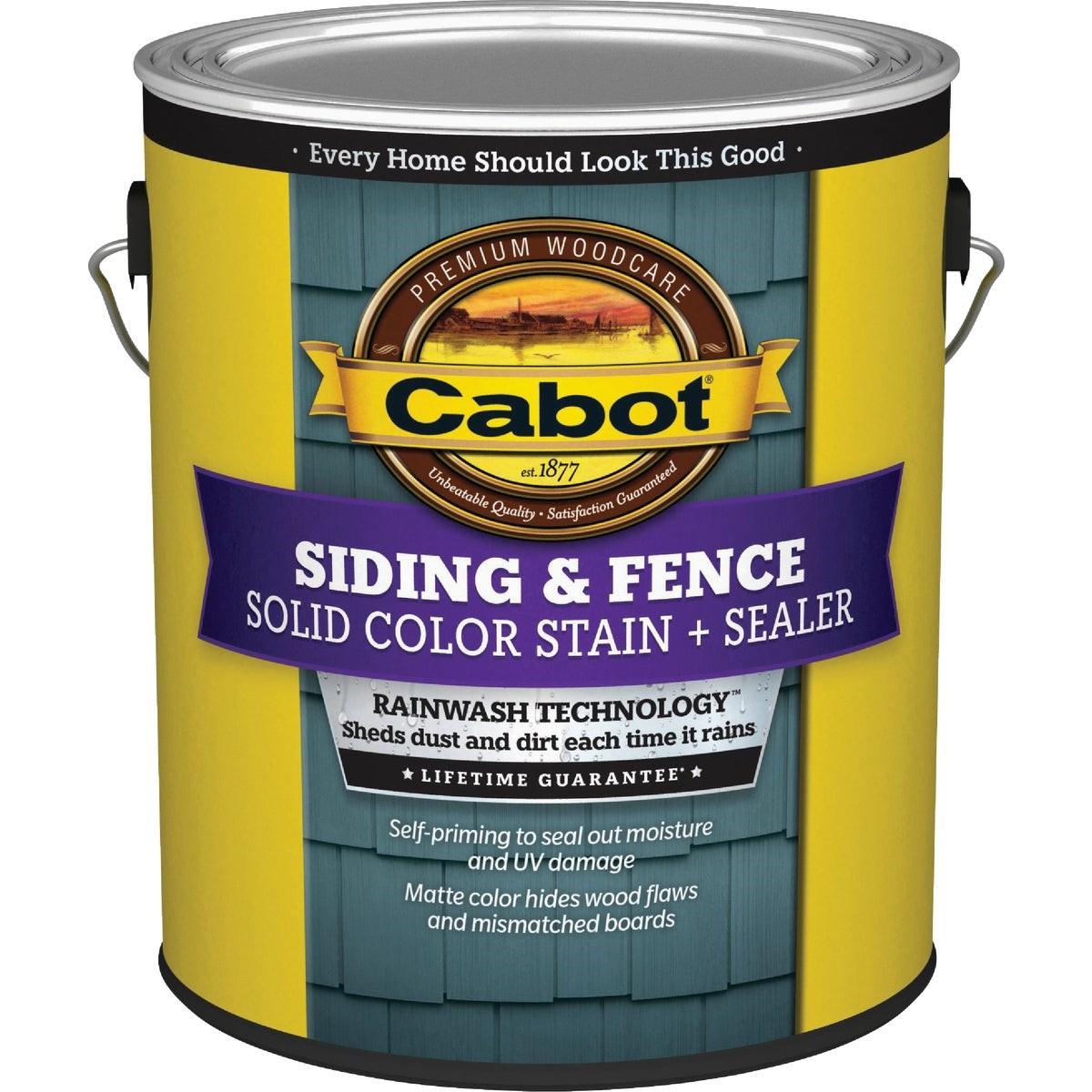 Cabot Solid Color Acrylic Siding & Fence Exterior Stain, White Base, 1 Gal.